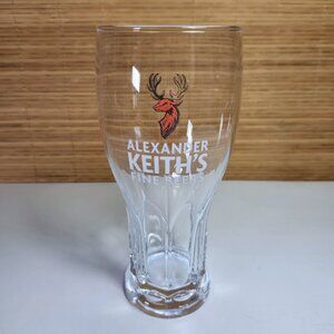 Alexander Keith's Fine Beers Beer Pint Glass 7.25 " Tall 16 oz White Letters